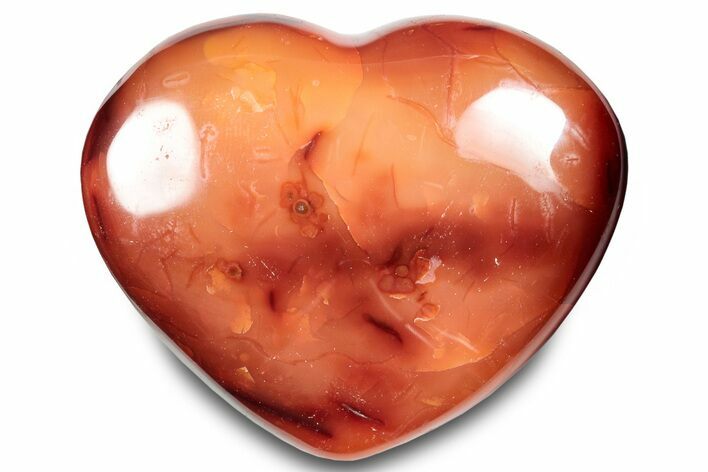 Colorful Carnelian Agate Heart #293757